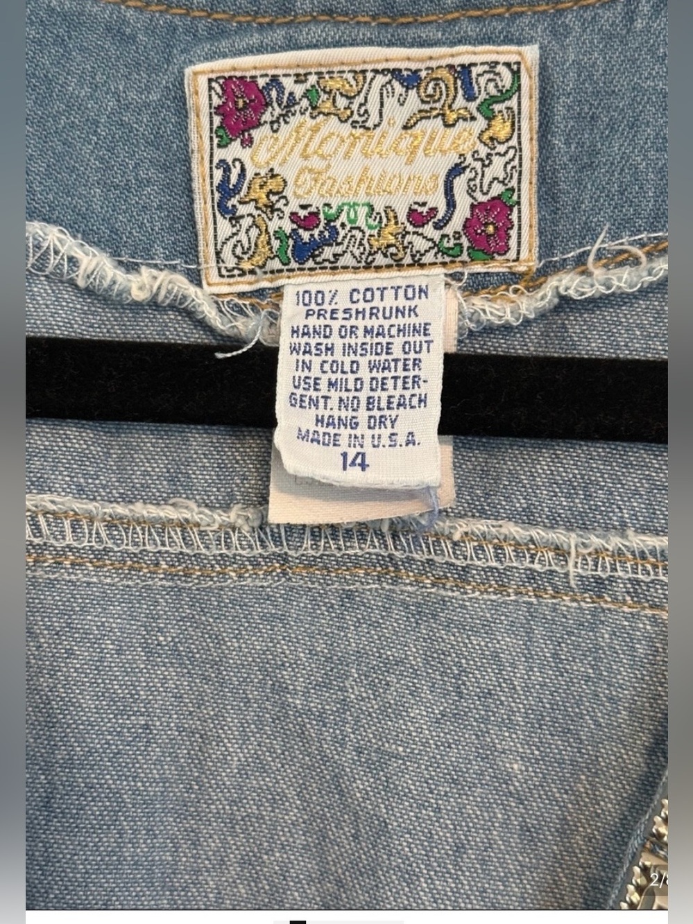 Vintage 80’s Denim Romper - Picture 3 of 8